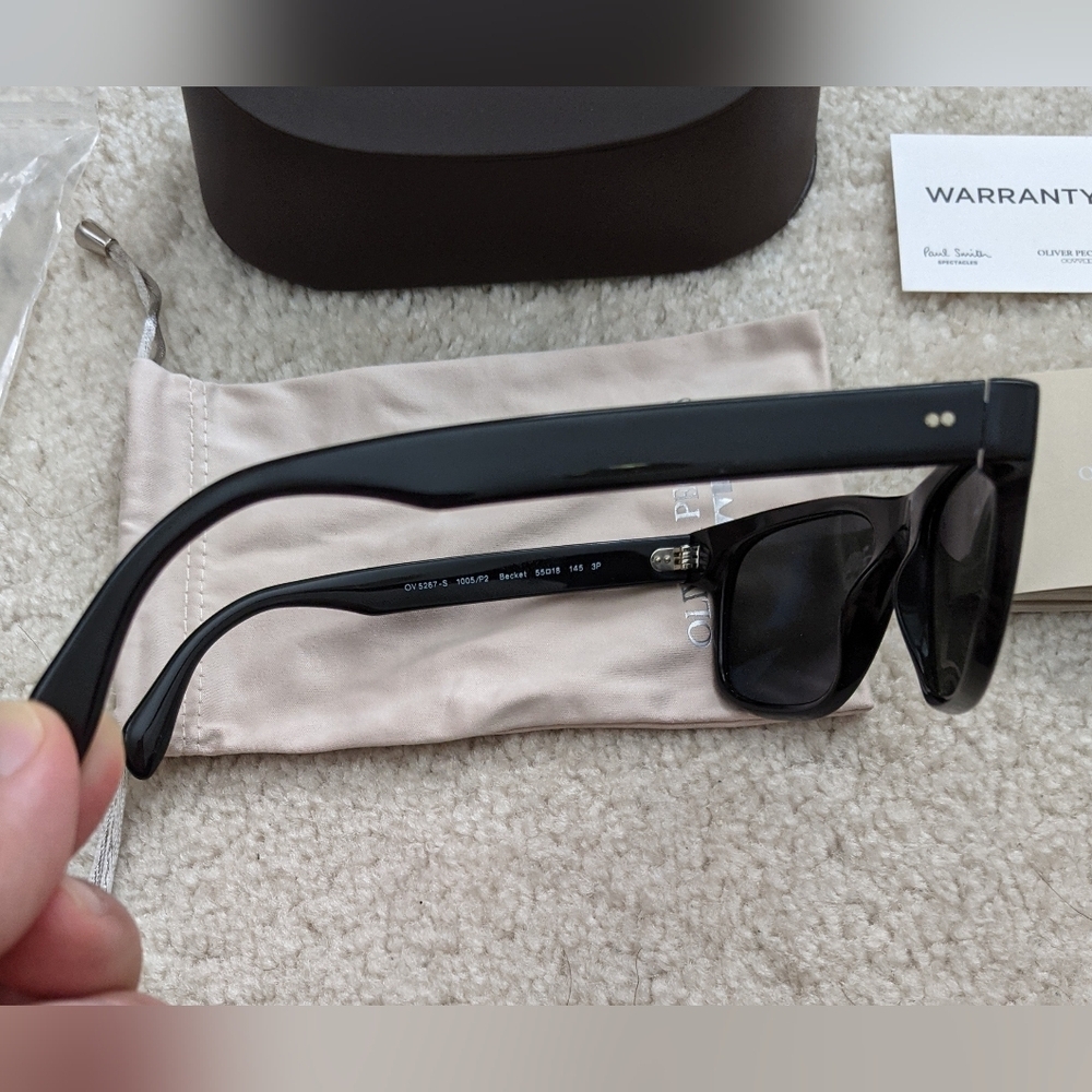 Oliver Peoples polarized black sunglasses - Picture 4 of 10